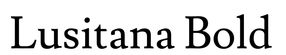 Lusitana Bold Font Download Free